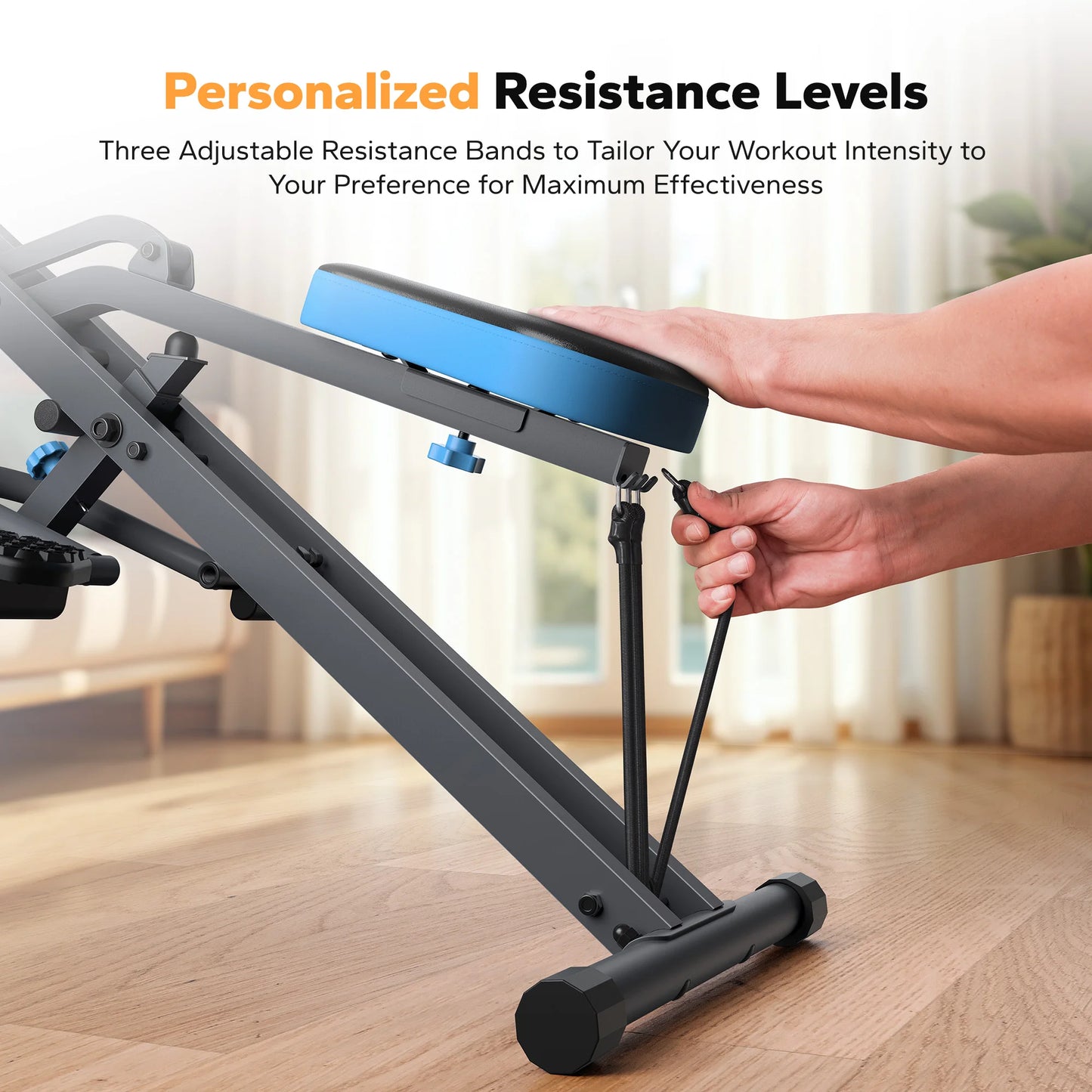 2-in-1 Squat & Rowing Machine – Foldable - BluePeak Ventures