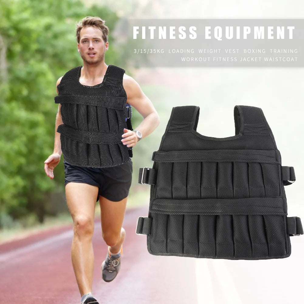 Adjustable Weighted Vest Jacket - for Running, Training & Fitness Workouts - BluePeak Ventures
