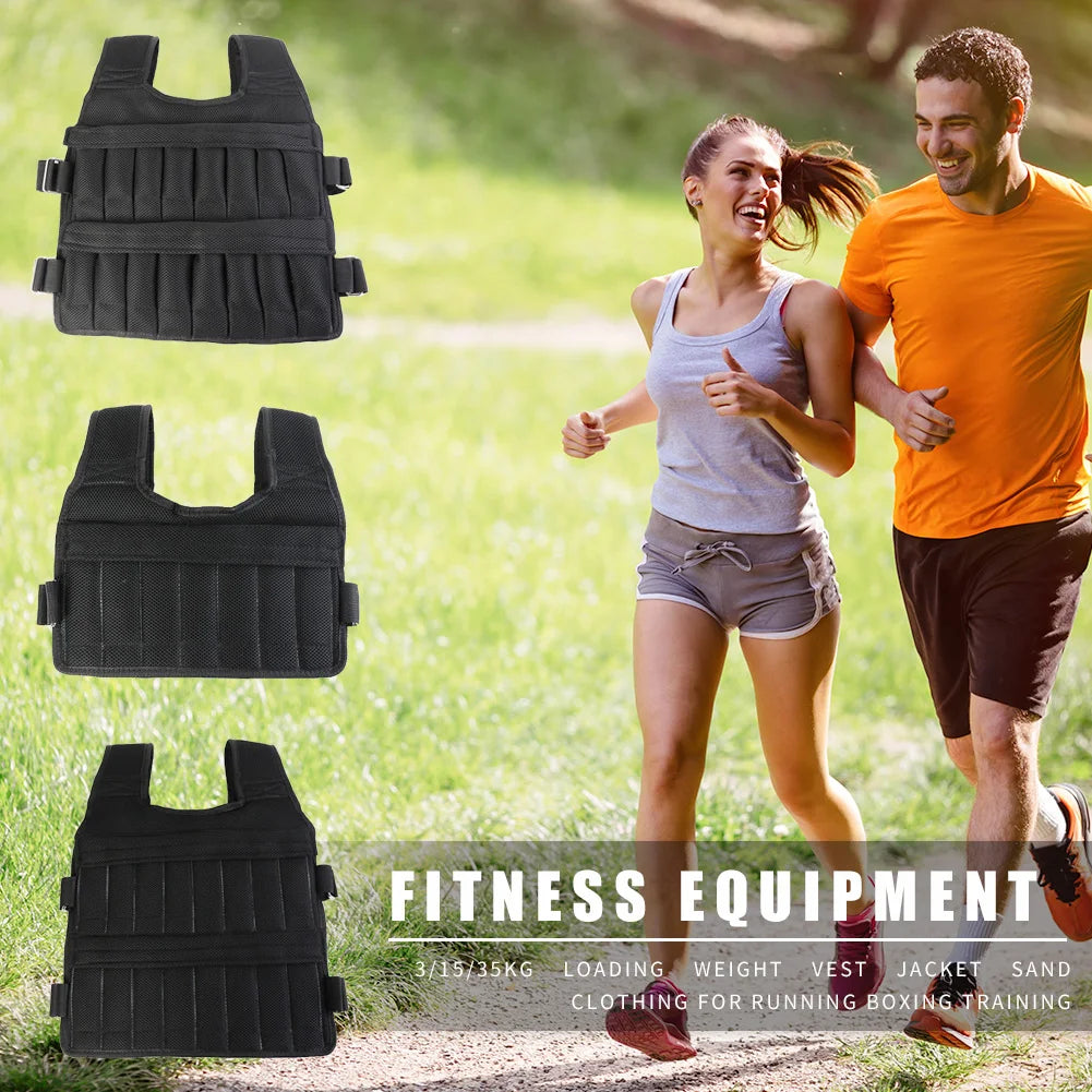 Adjustable Weighted Vest Jacket - for Running, Training & Fitness Workouts - BluePeak Ventures