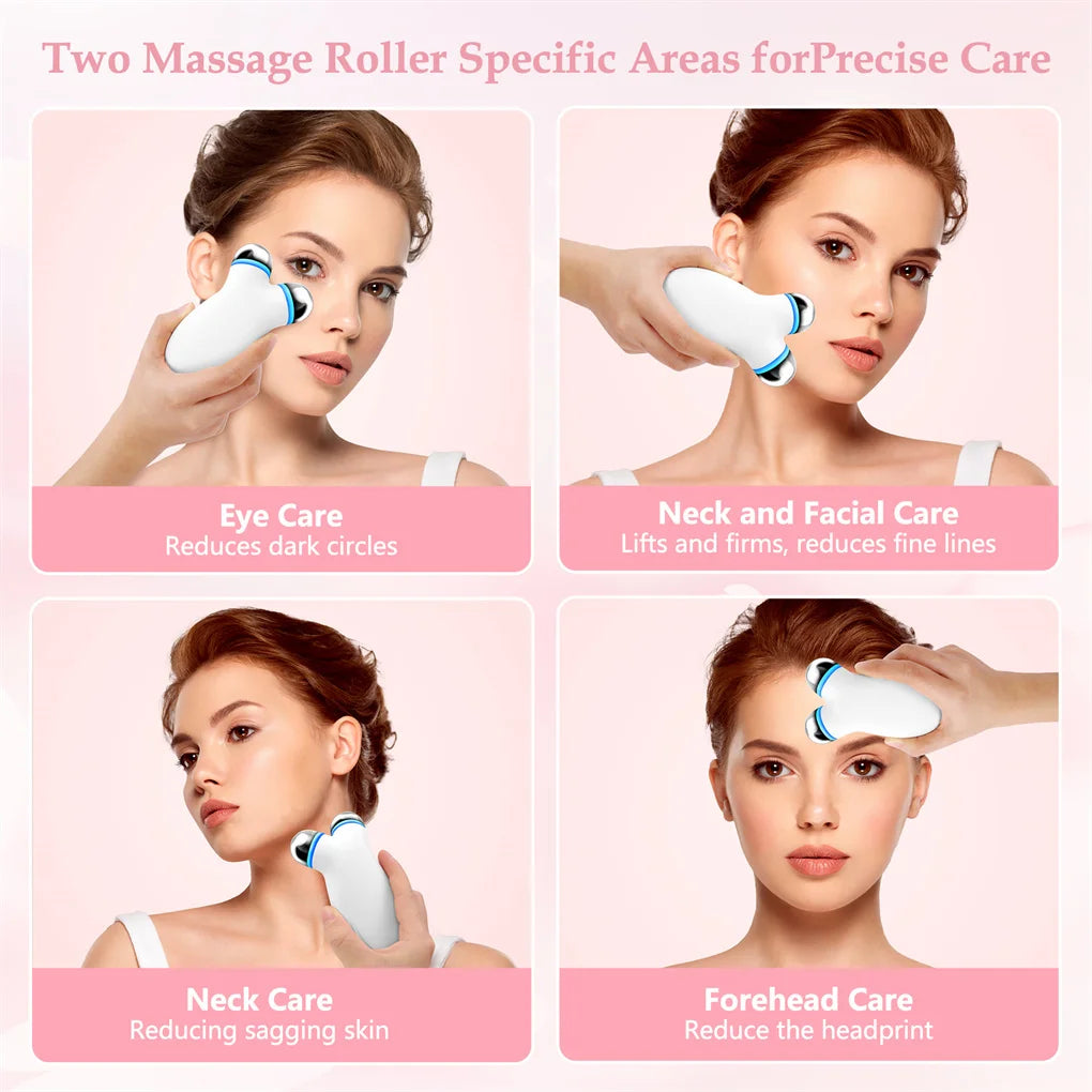 Anti-Aging & Wrinkles Microcurrent Facial Device – Boosts Skincare Absorption (White) - BluePeak Ventures
