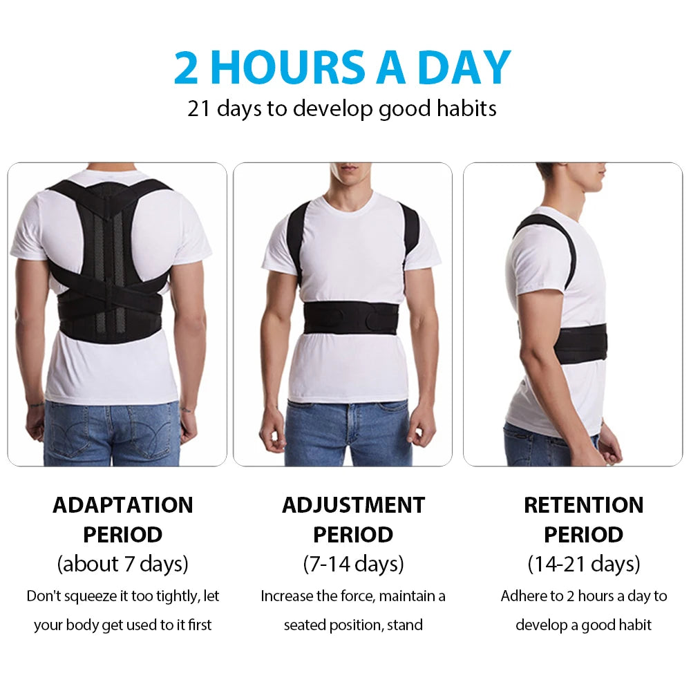 Adjustable Posture Corrector Belt Lumbar Support - BluePeak Ventures
