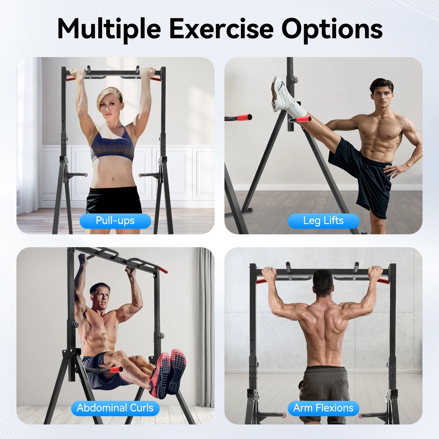 Adjustable Home Pull Up Bar – Triangular Pull Up Station for Full-Body Strength Training - BluePeak Ventures