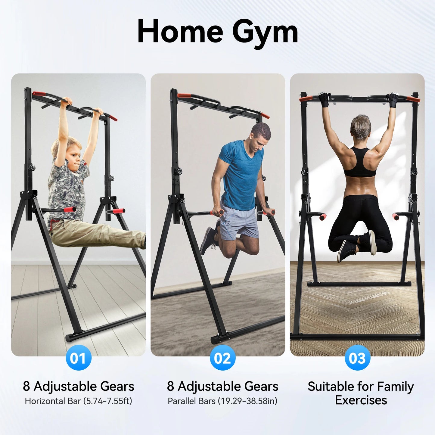 Adjustable Home Pull Up Bar – Triangular Pull Up Station for Full-Body Strength Training - BluePeak Ventures
