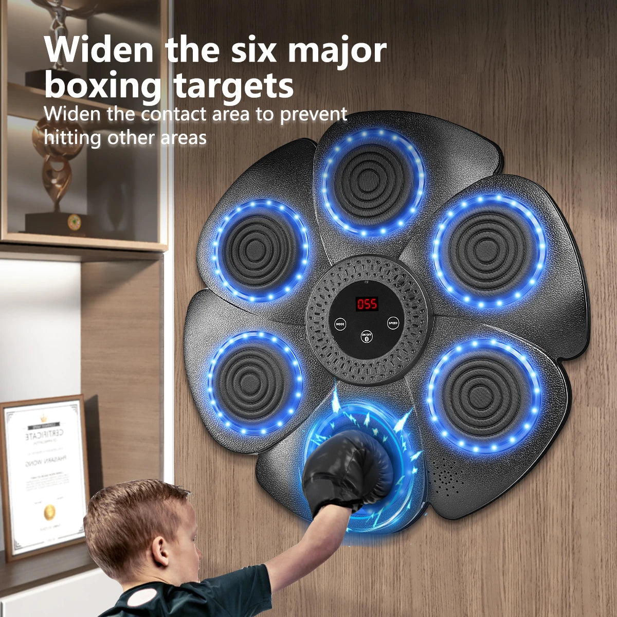 Smart Bluetooth Music Boxing Machine Trainer for Home Workouts - BluePeak Ventures