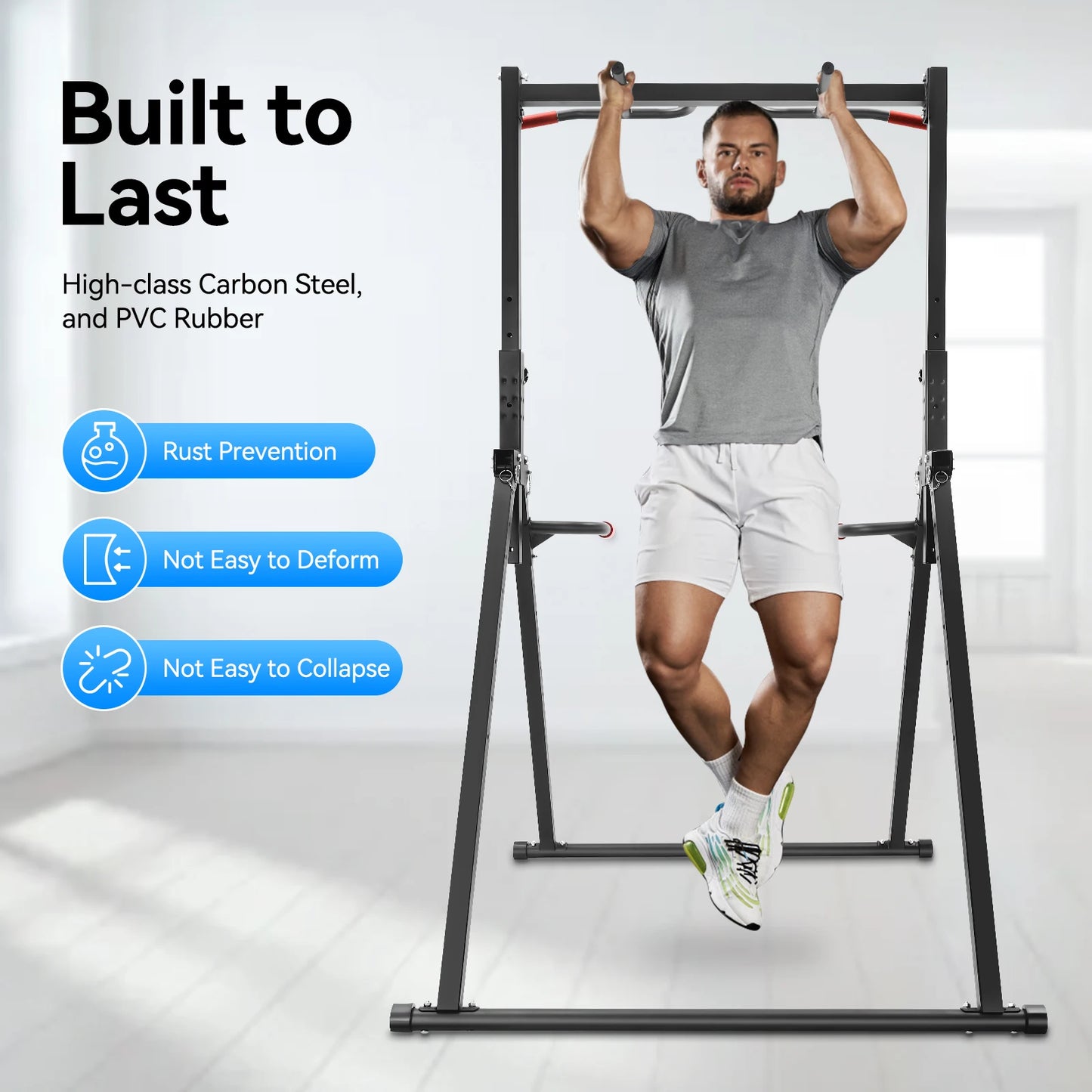 Adjustable Home Pull Up Bar – Triangular Pull Up Station for Full-Body Strength Training - BluePeak Ventures