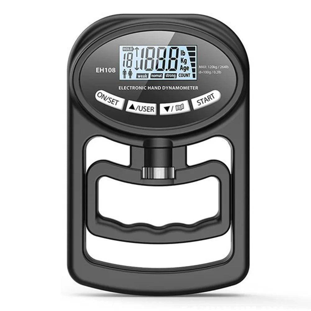 Digital Hand Dynamometer 265Lbs/120Kg – Precision Grip Strength Trainer - BluePeak Ventures