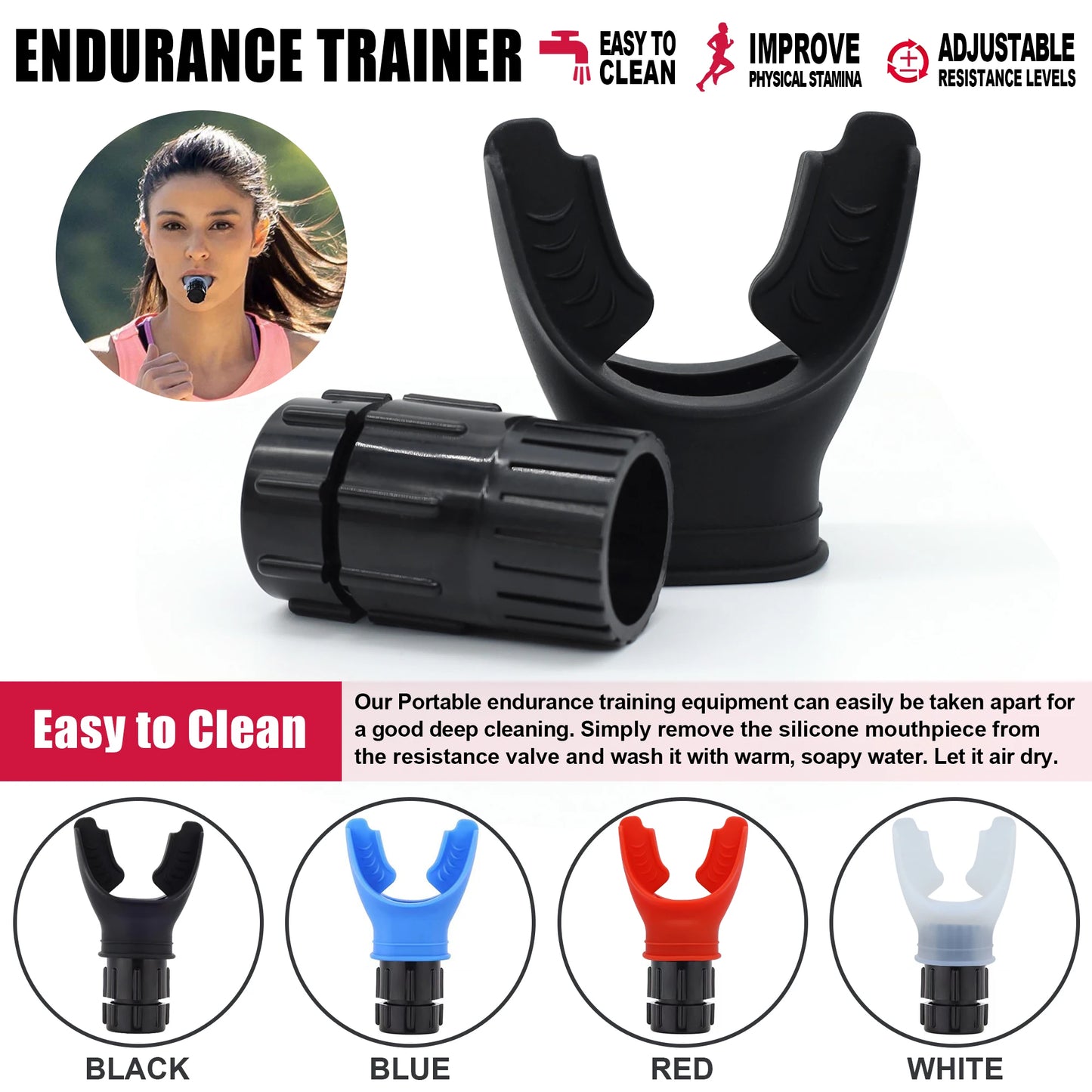Portable Breathing Trainer for Lung Strength & Endurance - BluePeak Ventures