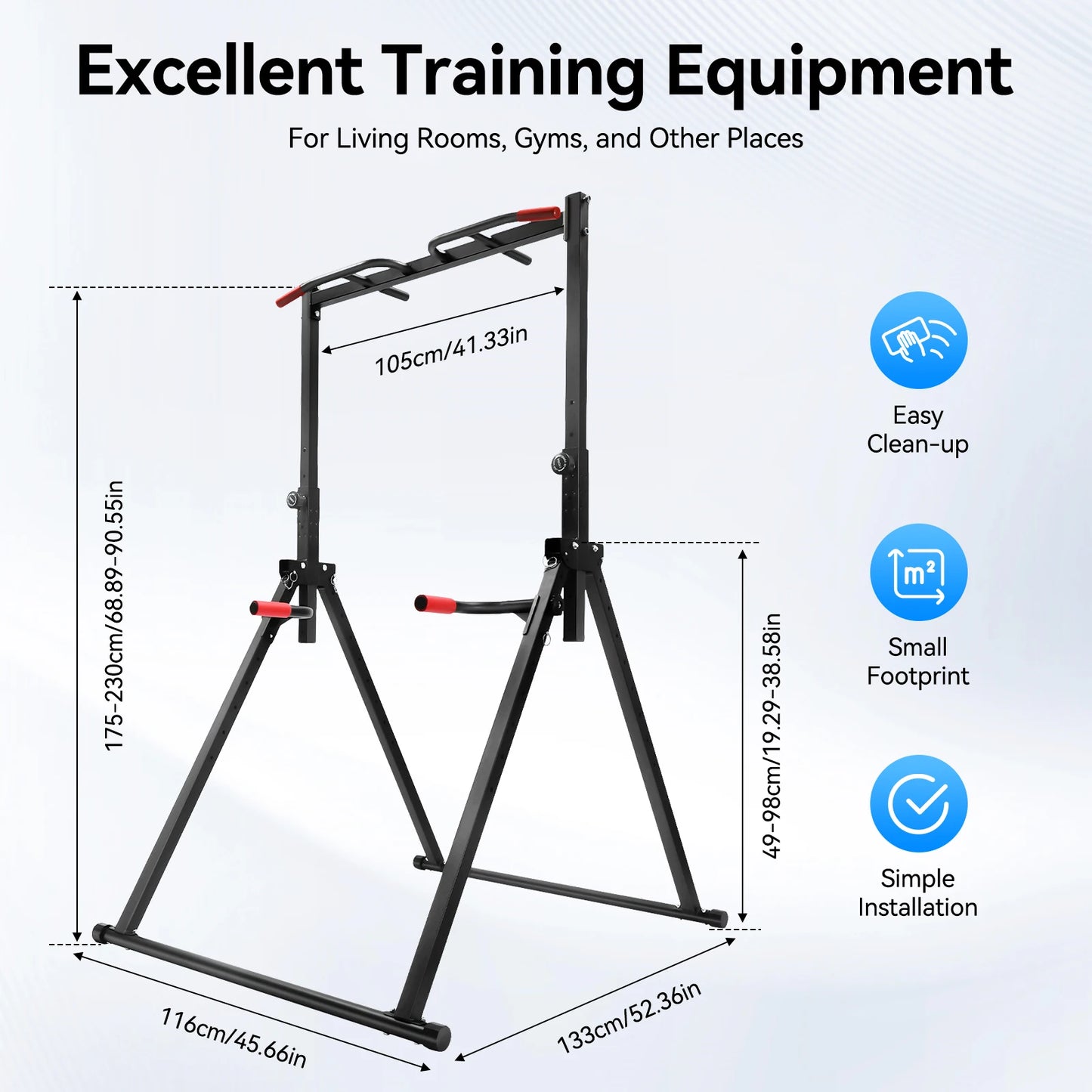 Adjustable Home Pull Up Bar – Triangular Pull Up Station for Full-Body Strength Training - BluePeak Ventures