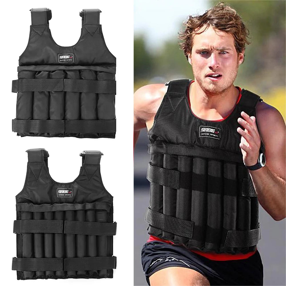 Adjustable Weighted Vest Jacket - for Running, Training & Fitness Workouts - BluePeak Ventures