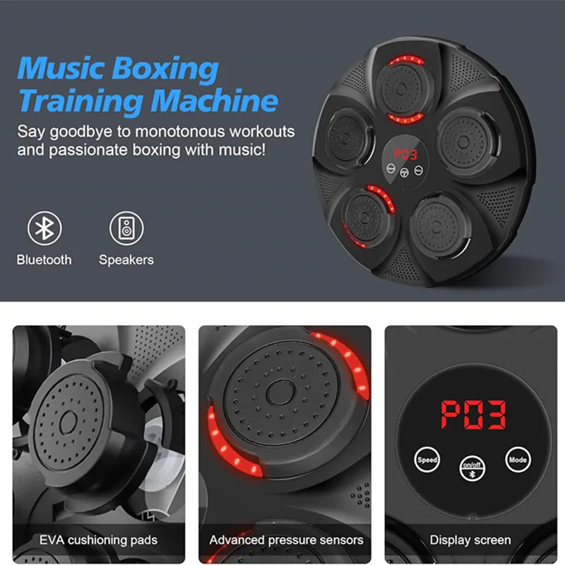 Smart Bluetooth Music Boxing Machine Trainer for Home Workouts - BluePeak Ventures