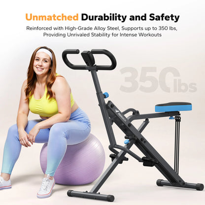 2-in-1 Squat & Rowing Machine – Foldable - BluePeak Ventures