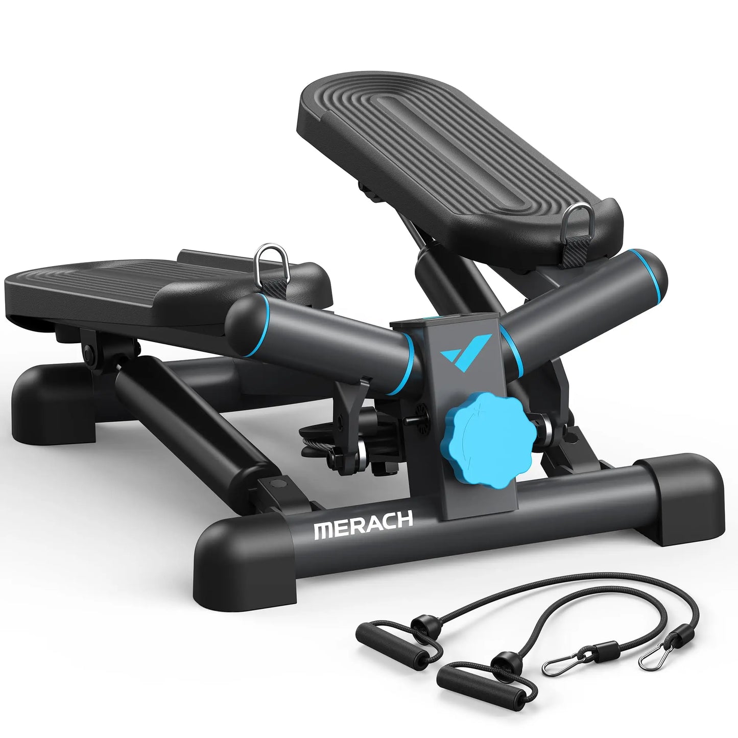 Mini Twist Stair Stepper with Resistance Bands  Home & Office Cardio Training - BluePeak Ventures
