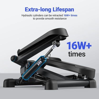 Mini Twist Stair Stepper with Resistance Bands  Home & Office Cardio Training - BluePeak Ventures