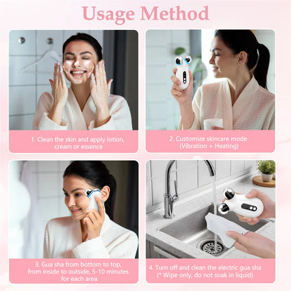 Anti-Aging & Wrinkles Microcurrent Facial Device – Boosts Skincare Absorption (White) - BluePeak Ventures