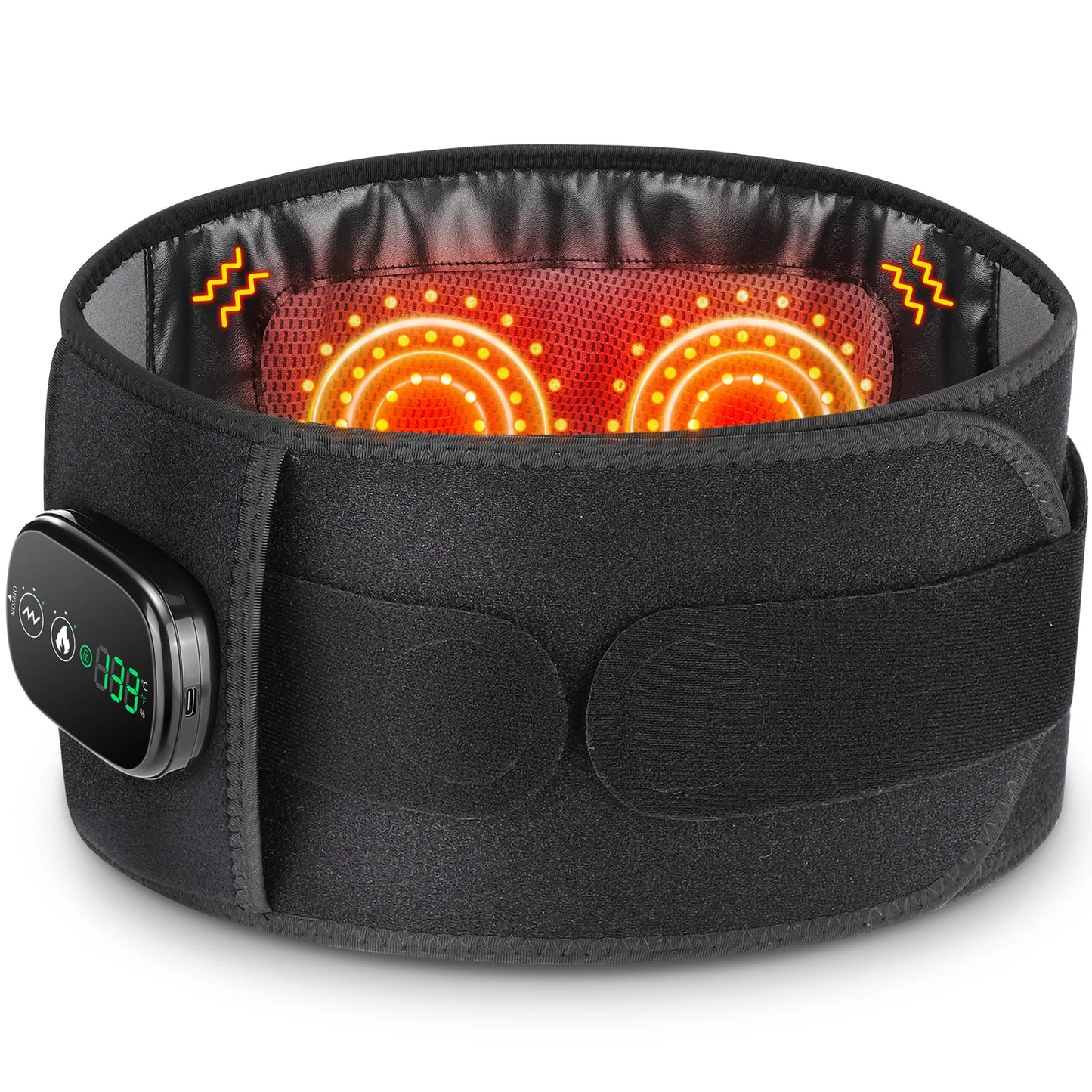 Electric Heating Waist Massager Support Belt - BluePeak Ventures