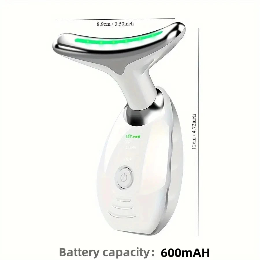 7LED Color Vibrating Neck & Face Skin Massager - BluePeak Ventures