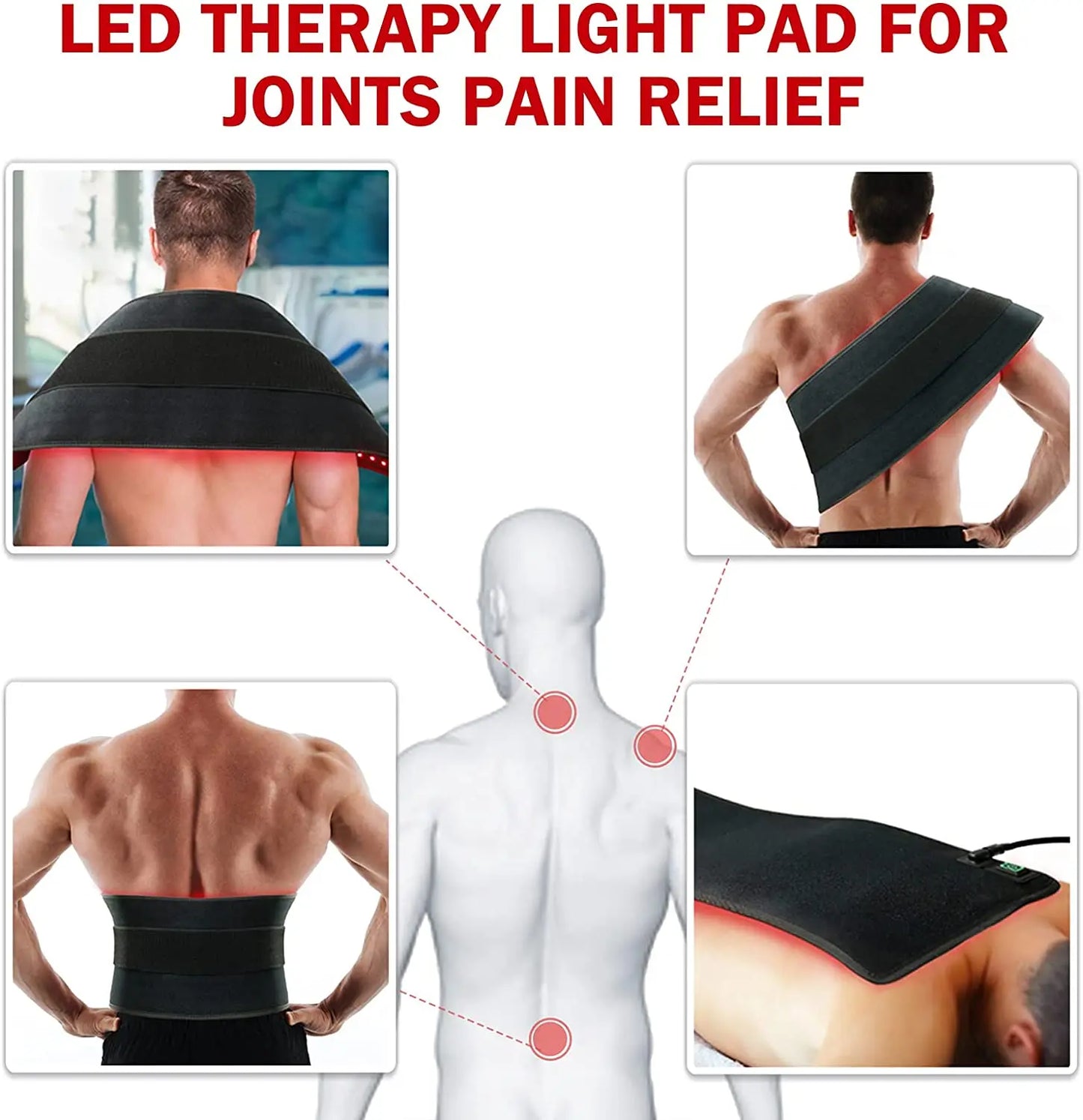 Red & Infrared Therapy Belt – Wearable LED Body Wrap for Muscle & Skin  Relief - BluePeak Ventures