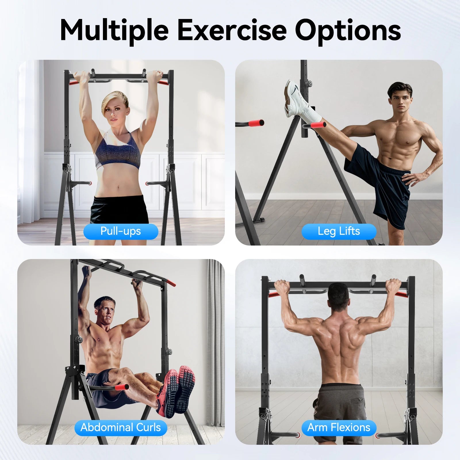 Adjustable Home Pull Up Bar – Triangular Pull Up Station for Full-Body Strength Training - BluePeak Ventures