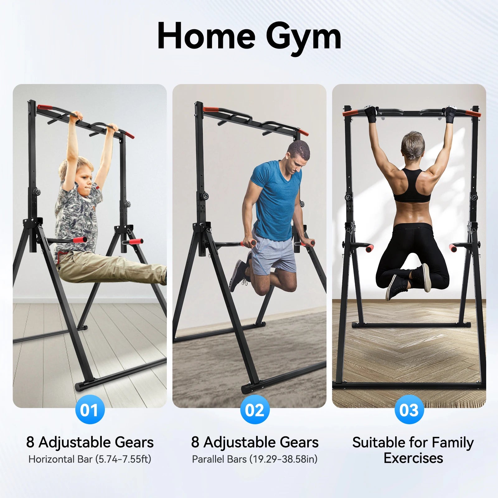 Adjustable Home Pull Up Bar – Triangular Pull Up Station for Full-Body Strength Training - BluePeak Ventures