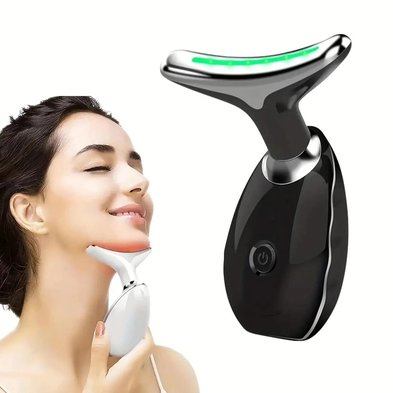 7LED Color Vibrating Neck & Face Skin Massager - BluePeak Ventures
