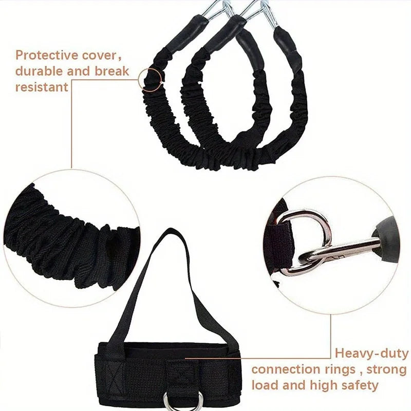 12-Piece Resistance Bands & Stretching Strap Set – Full Body Strength - BluePeak Ventures