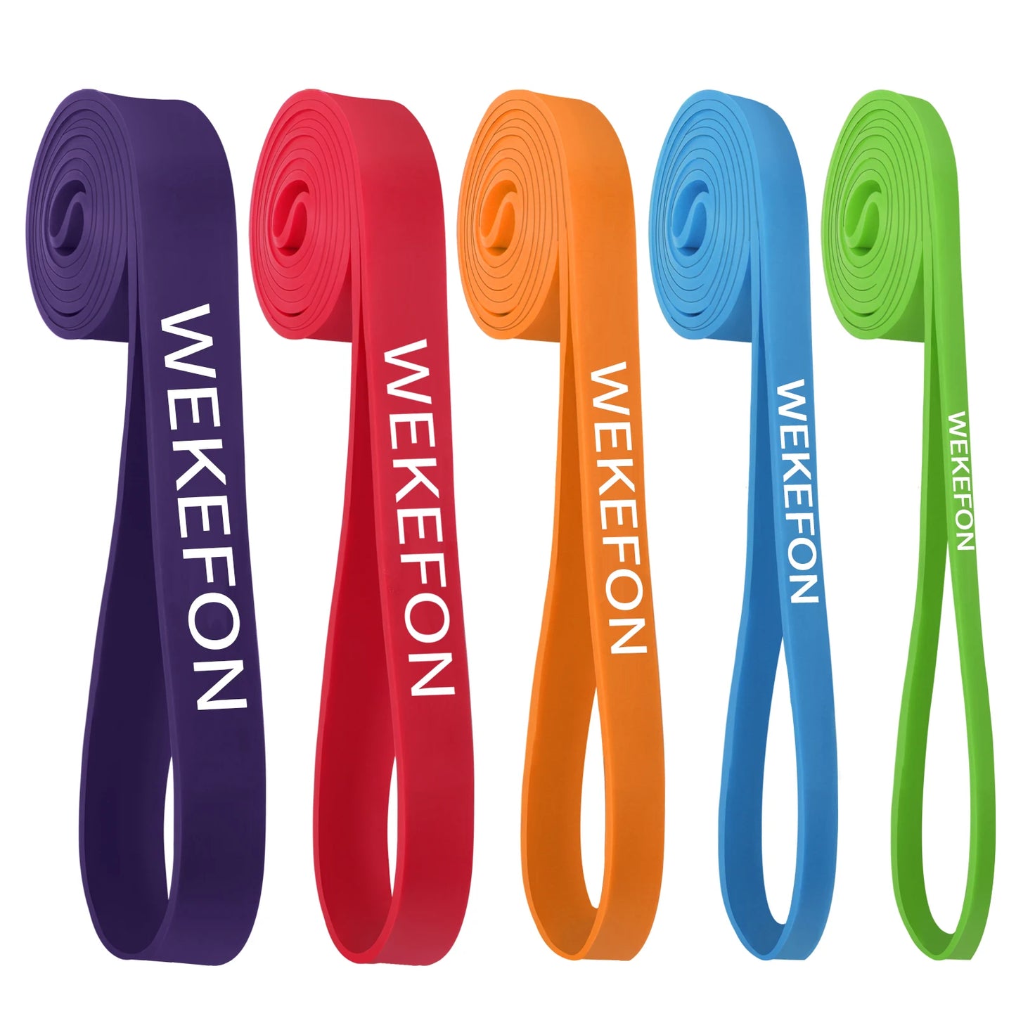 Set of 5 Pull Up Assistance Bands – Heavy Duty Resistance Workout Bands - BluePeak Ventures