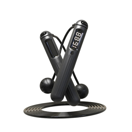 Smart Bluetooth Skipping Rope with Counter – Cordless Fitness Jump Rope with Weighted Balls - BluePeak Ventures