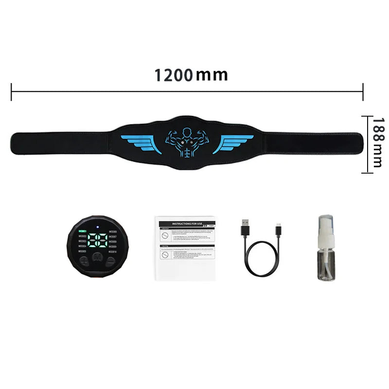 EMS Abdominal Toning Belt – USB Rechargeable Abs Trainer - BluePeak Ventures