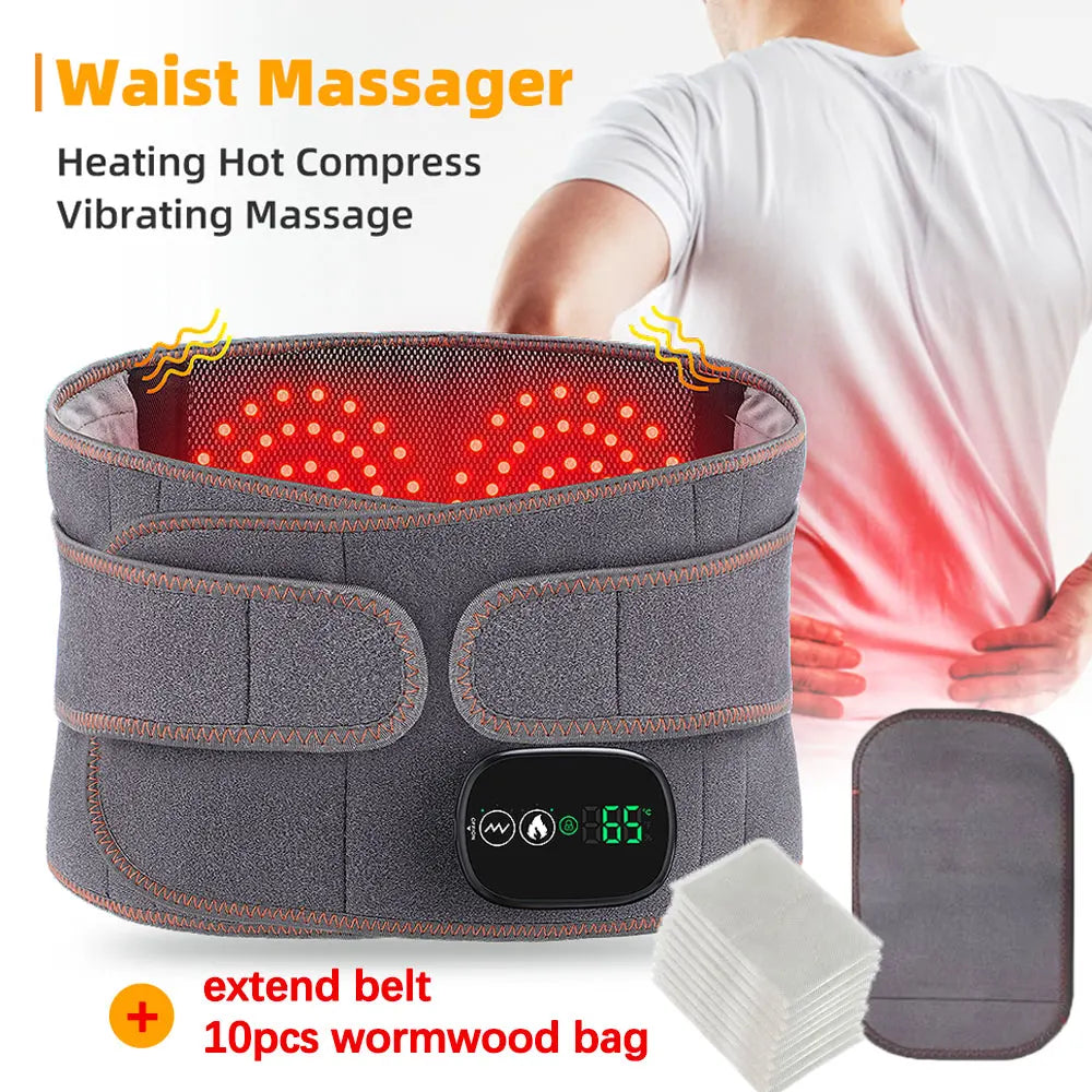 Electric Heating Waist Massager Support Belt - BluePeak Ventures