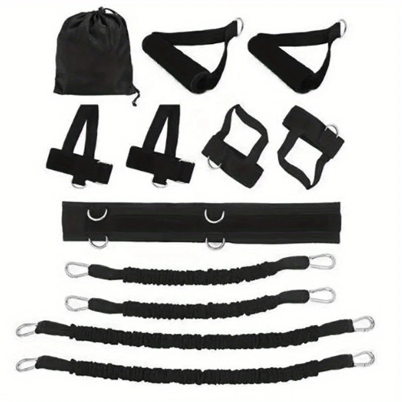 12-Piece Resistance Bands & Stretching Strap Set – Full Body Strength - BluePeak Ventures