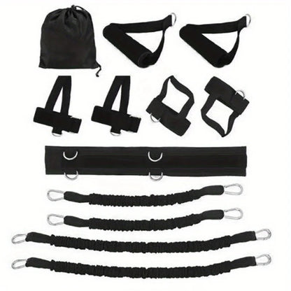12-Piece Resistance Bands & Stretching Strap Set – Full Body Strength - BluePeak Ventures