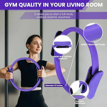13-Piece Yoga Circle Gym Set – Full-Body Flexibility & Core Training Kit - BluePeak Ventures