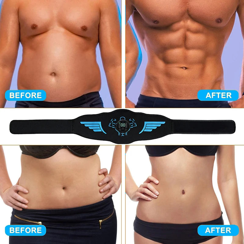 EMS Abdominal Toning Belt – USB Rechargeable Abs Trainer - BluePeak Ventures