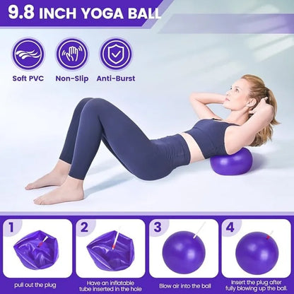 13-Piece Yoga Circle Gym Set – Full-Body Flexibility & Core Training Kit - BluePeak Ventures