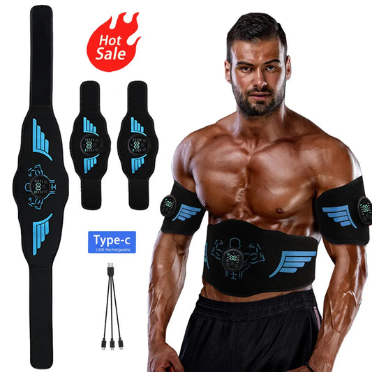 EMS Abdominal Toning Belt – USB Rechargeable Abs Trainer - BluePeak Ventures
