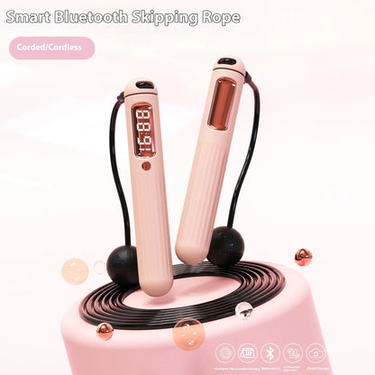 Smart Bluetooth Skipping Rope with Counter – Cordless Fitness Jump Rope with Weighted Balls - BluePeak Ventures