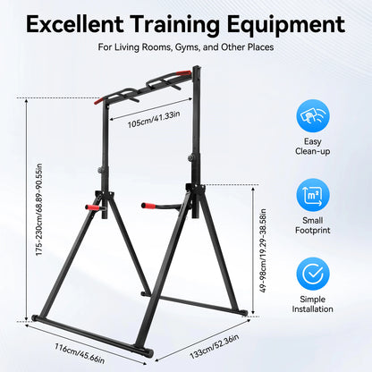Adjustable Home Pull Up Bar – Triangular Pull Up Station for Full-Body Strength Training - BluePeak Ventures
