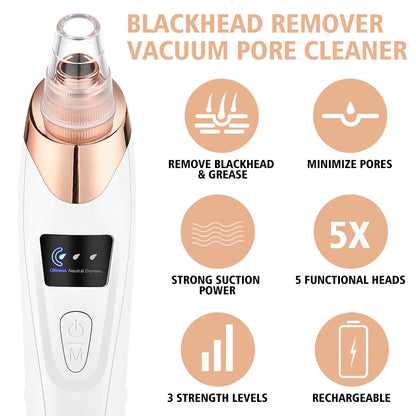Electric Facial Skin Care Pore Removal Cleanser - Blackhead & Acne remover - BluePeak Ventures